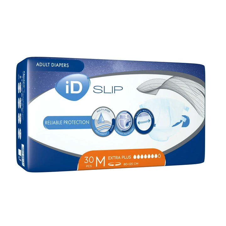 Підгузки для дорослих iD Slip Extra Plus (80-125 см), 30 шт
